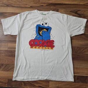 VTG Sesame Street Cookie Monster Tee Shirt Size Large